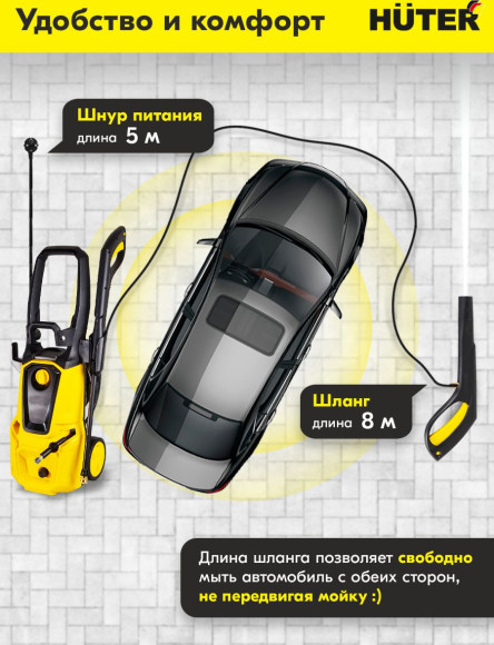 Минимойка Huter W195-ARV 2500Вт (70/8/16)