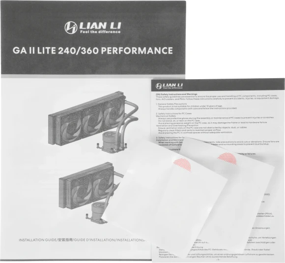 Система водяного охлаждения Lian-Li Galahad II Lite 360P ARGB Soc-AM5/AM4/1700/1851 черный29.8dB Al+Cu Ret (G89.GA2L36PB.R0)