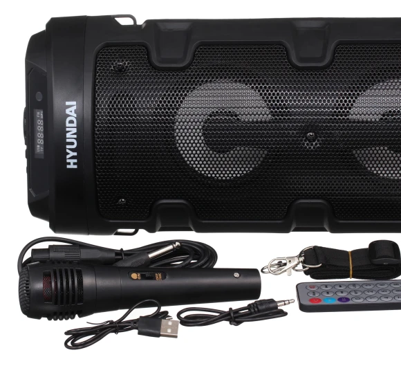 Минисистема Hyundai H-MC160 черный 50Вт FM USB BT SD/MMC