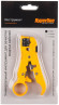 Инструмент зачистки Hyperline HT-352 для UTP/STP RF-59/6/11/7 (упак:1шт) желтый Инструмент зачистки Hyperline HT-352 для UTP/STP RF-59/6/11/7 (упак:1шт) желтый