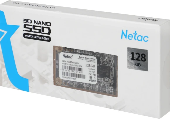 Накопитель SSD Netac SATA-III 128GB NT01N5M-128G-M3X N5M mSATA Накопитель SSD Netac SATA-III 128GB NT01N5M-128G-M3X N5M mSATA
