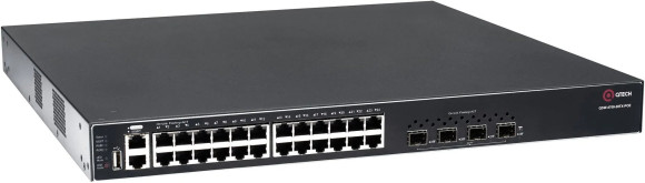 Коммутатор QTech QSW-4700-28TX-POE (L3) 24x1Гбит/с 4SFP+ 24PoE управляемый