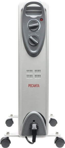 Радиатор масляный Ресанта ОМ-12А 2500Вт белый