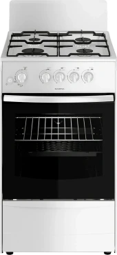Плита Газовая Darina 1A GM341 005 W белый (без крышки) реш.сталь Плита Газовая Darina 1A GM341 005 W белый (без крышки) реш.сталь