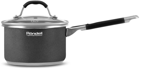 Ковш Rondell Stern RDS-008 1.9л. d=16см (с крышкой) темно-серый