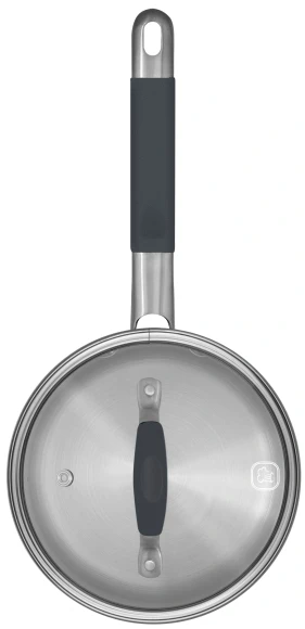 Ковш Rondell Stern RDS-008 1.9л. d=16см (с крышкой) темно-серый