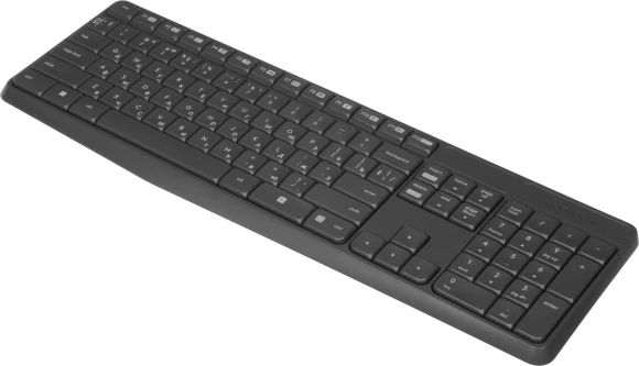 Клавиатура + мышь Logitech MK235 клав:серый мышь:серый/черный USB беспроводная Multimedia (920-007949)