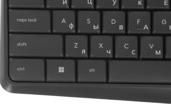 Клавиатура + мышь Logitech MK235 клав:серый мышь:серый/черный USB беспроводная Multimedia (920-007949)