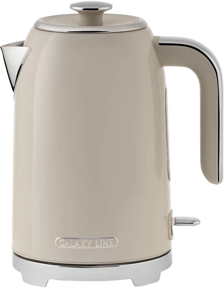 Чайник электрический Galaxy Line GL 0348 1.7л. 2200Вт кремовый корпус: нерж.сталь (ГЛ0348Л)