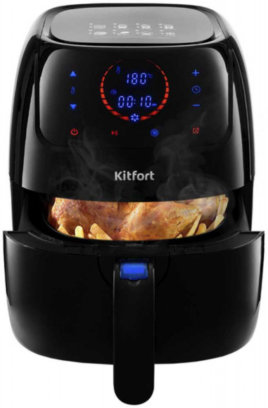 Аэрогриль Kitfort KT-2210 1400Вт черный Аэрогриль Kitfort KT-2210 1400Вт черный