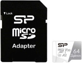 Флеш карта microSDXC 64GB Silicon Power SP064GBSTXDA2V20SP Superior + adapter Флеш карта microSDXC 64GB Silicon Power SP064GBSTXDA2V20SP Superior + adapter