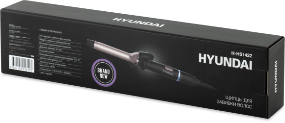 Щипцы Hyundai H-HS1422 40Вт черный макс.темп.:200С покрытие:керамико-турмалиновое Щипцы Hyundai H-HS1422 40Вт черный макс.темп.:200С покрытие:керамико-турмалиновое
