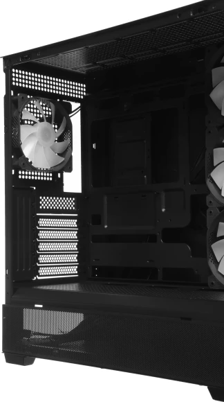 Корпус Accord ACC-ZA11B AR черный без БП ATX 3x120mm 1xUSB2.0 2xUSB3.0 audio bott PSU