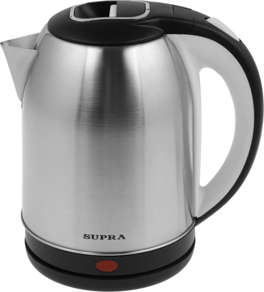 Чайник электрический Supra KES-1824 1.8л. 1500Вт серебристый/черный корпус: металл/пластик
