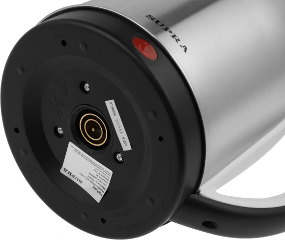 Чайник электрический Supra KES-1824 1.8л. 1500Вт серебристый/черный корпус: металл/пластик