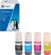 Чернила G&G GG-GT51BK/52CMY-45ml*4 GT51/52 голубой/пурпурный/желтый/черный набор 4x45мл для HP Ink Tank 115/310/315/318/319/515/615;Wireless 410/415/416/418/419;GT 5810/5820/5812/5822 Чернила G&G GG-GT51BK/52CMY-45ml*4 GT51/52 голубой/пурпурный/желтый/черный набор 4x45мл для HP Ink Tank 115/310/315/318/319/515/615;Wireless 410/415/416/418/419;GT 5810/5820/5812/5822