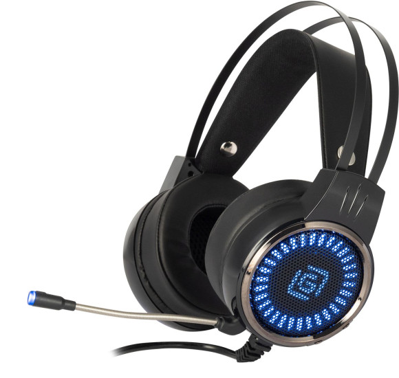 Наушники с микрофоном Оклик HS-L700G INFINITY черный 2.2м мониторные оголовье (1102308)