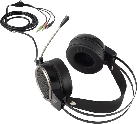 Наушники с микрофоном Оклик HS-L700G INFINITY черный 2.2м мониторные оголовье (1102308)