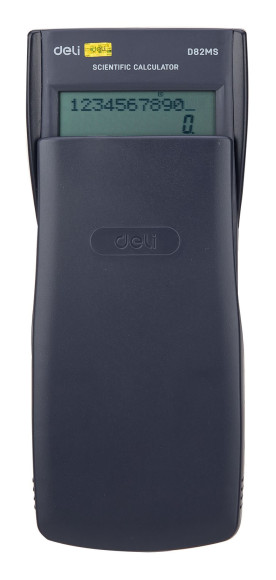 Калькулятор научный Deli ED82MS темно-синий 10+2-разр.