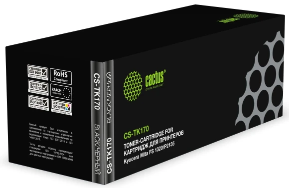 Картридж лазерный Cactus CS-TK170 TK-170 черный (7200стр.) для Kyocera Mita FS 1320/P2135 Картридж лазерный Cactus CS-TK170 TK-170 черный (7200стр.) для Kyocera Mita FS 1320/P2135