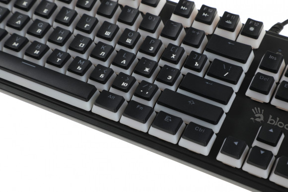 Клавиатура A4Tech S510RP механическая черный USB for gamer LED (S510RP PUDDING BLACK/BLMS RED) кабель 1.8м