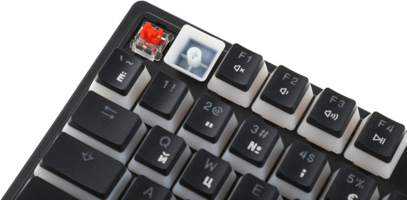 Клавиатура A4Tech S510RP механическая черный USB for gamer LED (S510RP PUDDING BLACK/BLMS RED) кабель 1.8м