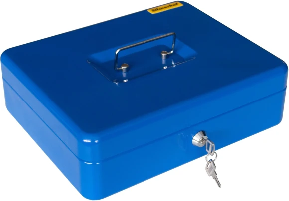 Ящик для денег Silwerhof Daily 90x300x240 синий сталь 1.66кг