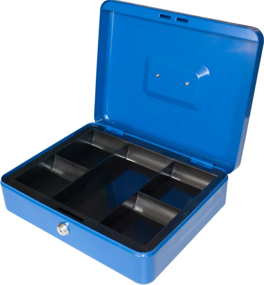 Ящик для денег Silwerhof Daily 90x300x240 синий сталь 1.66кг