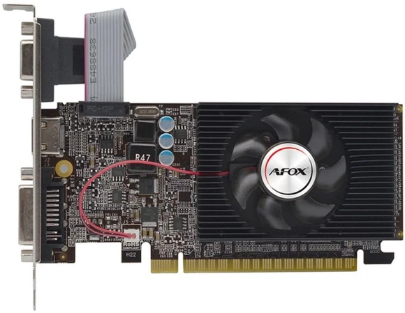 Видеокарта Afox PCI-E 3.0 AF610-1024D3L7-V6 NVIDIA GeForce GT 610 1Gb 64bit GDDR3 810/1333 DVIx1 HDMIx1 CRTx1 HDCP Ret