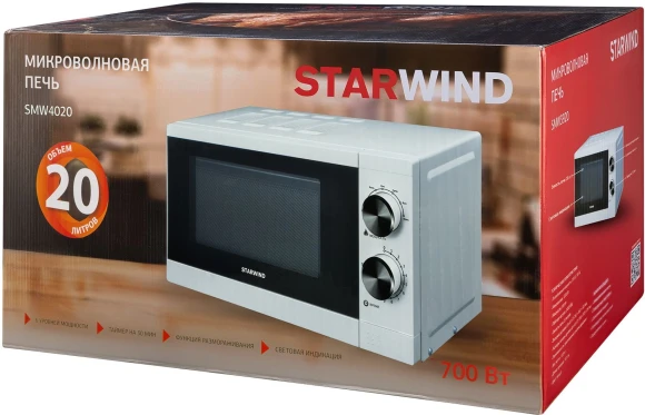 Микроволновая Печь Starwind SMW4020 20л. 700Вт белый