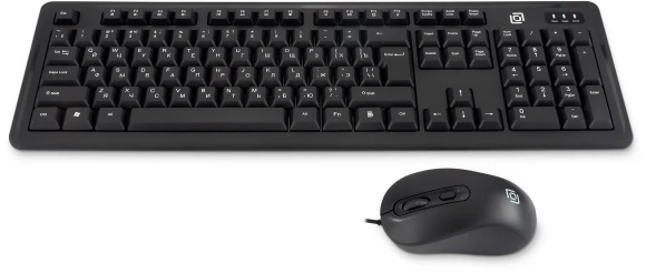 Клавиатура + мышь Оклик S605 клав:черный мышь:черный USB Multimedia Клавиатура + мышь Оклик S605 клав:черный мышь:черный USB Multimedia