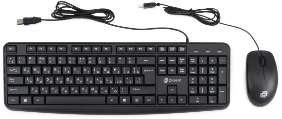 Клавиатура + мышь Оклик S603 клав:черный мышь:черный USB Клавиатура + мышь Оклик S603 клав:черный мышь:черный USB