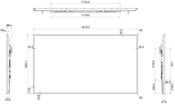 Панель Hisense 75" 75DM66D черный LED 8ms 16:9 HDMI M/M матовая 1200:1 500cd 178гр/178гр 3840x2160 DP 4K USB 29кг Панель Hisense 75" 75DM66D черный LED 8ms 16:9 HDMI M/M матовая 1200:1 500cd 178гр/178гр 3840x2160 DP 4K USB 29кг