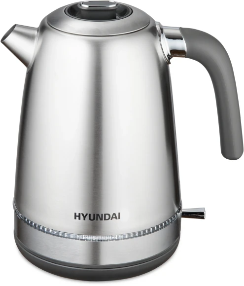 Чайник электрический Hyundai HYK-S5806 1.7л. 2200Вт серебристый матовый/черный корпус: металл