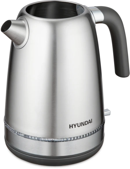Чайник электрический Hyundai HYK-S5806 1.7л. 2200Вт серебристый матовый/черный корпус: металл
