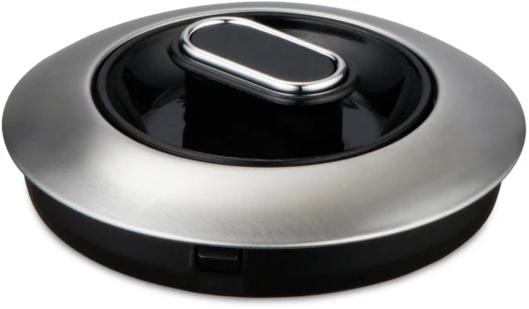 Чайник электрический Hyundai HYK-S5806 1.7л. 2200Вт серебристый матовый/черный корпус: металл