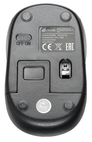 Мышь Оклик 665MW черный/синий оптическая 1600dpi беспров. USB для ноутбука 3but (1025132) Мышь Оклик 665MW черный/синий оптическая 1600dpi беспров. USB для ноутбука 3but (1025132)