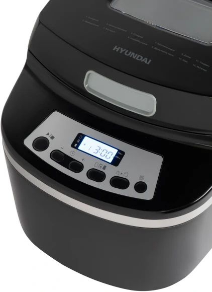 Хлебопечь Hyundai HYBM-P0613 600Вт черный/серебристый Хлебопечь Hyundai HYBM-P0613 600Вт черный/серебристый