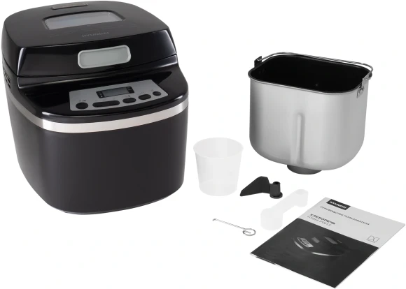 Хлебопечь Hyundai HYBM-P0613 600Вт черный/серебристый Хлебопечь Hyundai HYBM-P0613 600Вт черный/серебристый