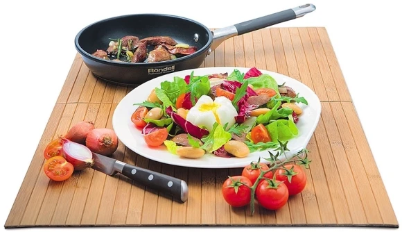 Сковорода Rondell Stern RDS-092 круглая 24см покрытие: Excalibur ручка несъемная (с крышкой) серый