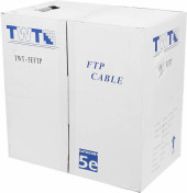 Кабель информационный Lanmaster TWT-5EFTP кат.5E FTP 4 пары 24AWG PVC внутренний 305м серый Кабель информационный Lanmaster TWT-5EFTP кат.5E FTP 4 пары 24AWG PVC внутренний 305м серый