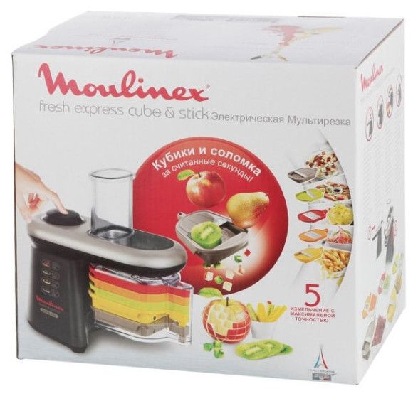 Измельчитель электрический Moulinex DJ905832 0.5л. 280Вт черный/серый