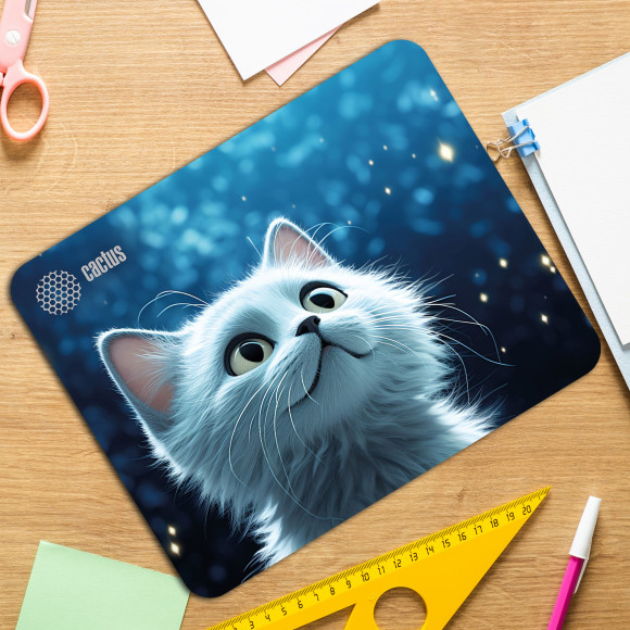 Коврик для мыши Cactus Red Cat 220x180x2мм (CS-MP-P11XS)