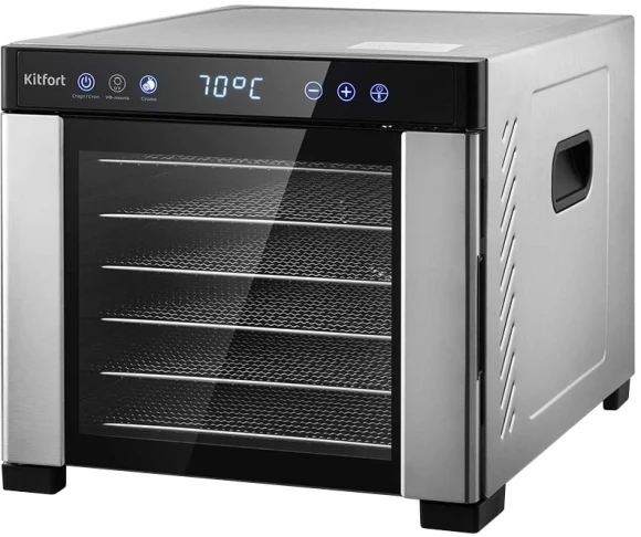 Сушка для фруктов и овощей Kitfort KT-1916 6под. 650Вт черный