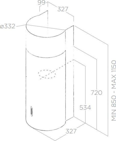 Вытяжка каминная Elica Stone IX/A/33 нержавеющая сталь управление: кнопочное (1 мотор) Вытяжка каминная Elica Stone IX/A/33 нержавеющая сталь управление: кнопочное (1 мотор)