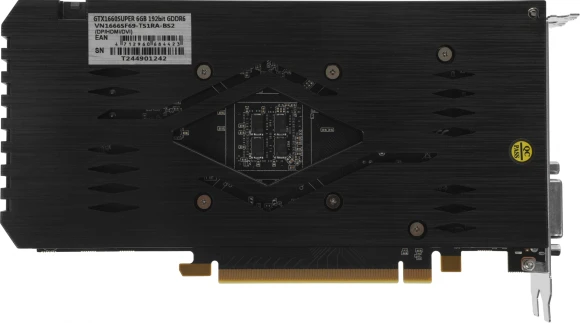 Видеокарта Biostar PCI-E 3.0 VN1666SF69 NVIDIA GeForce GTX 1660SUPER 6Gb 192bit GDDR6 1530/8000 DVIx1 HDMIx1 DPx1 HDCP Ret Видеокарта Biostar PCI-E 3.0 VN1666SF69 NVIDIA GeForce GTX 1660SUPER 6Gb 192bit GDDR6 1530/8000 DVIx1 HDMIx1 DPx1 HDCP Ret