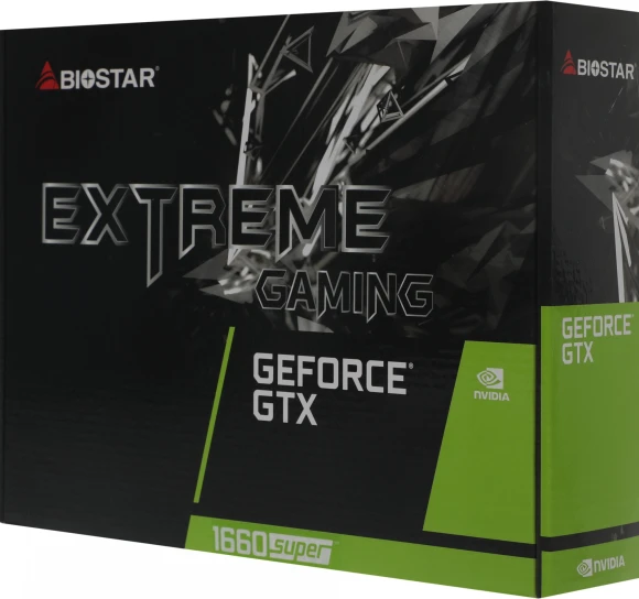 Видеокарта Biostar PCI-E 3.0 VN1666SF69 NVIDIA GeForce GTX 1660SUPER 6Gb 192bit GDDR6 1530/8000 DVIx1 HDMIx1 DPx1 HDCP Ret Видеокарта Biostar PCI-E 3.0 VN1666SF69 NVIDIA GeForce GTX 1660SUPER 6Gb 192bit GDDR6 1530/8000 DVIx1 HDMIx1 DPx1 HDCP Ret