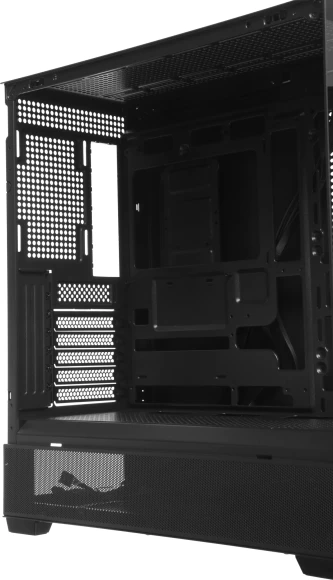 Корпус Accord ACC-ZA11B черный без БП ATX 10x120mm 1xUSB2.0 2xUSB3.0 audio bott PSU