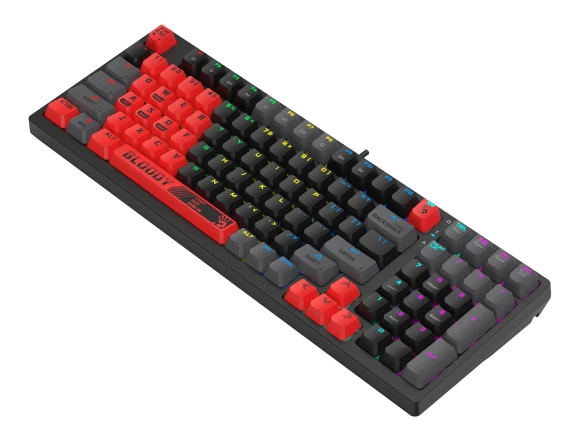 Клавиатура A4Tech Bloody S98 механическая красный USB for gamer LED (SPORTS RED) кабель 1.8м