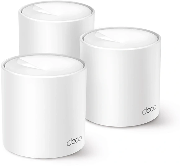 Бесшовный Mesh роутер TP-Link Deco X50 Pro (DECO X50 PRO(3-PACK)) AX3000 100/1000/2500BASE-T белый (упак.:3шт)